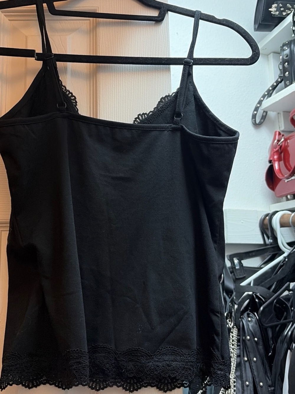 Dolls Kill Black Lace-Trim Dragon Print Cami - Picture 8 of 8